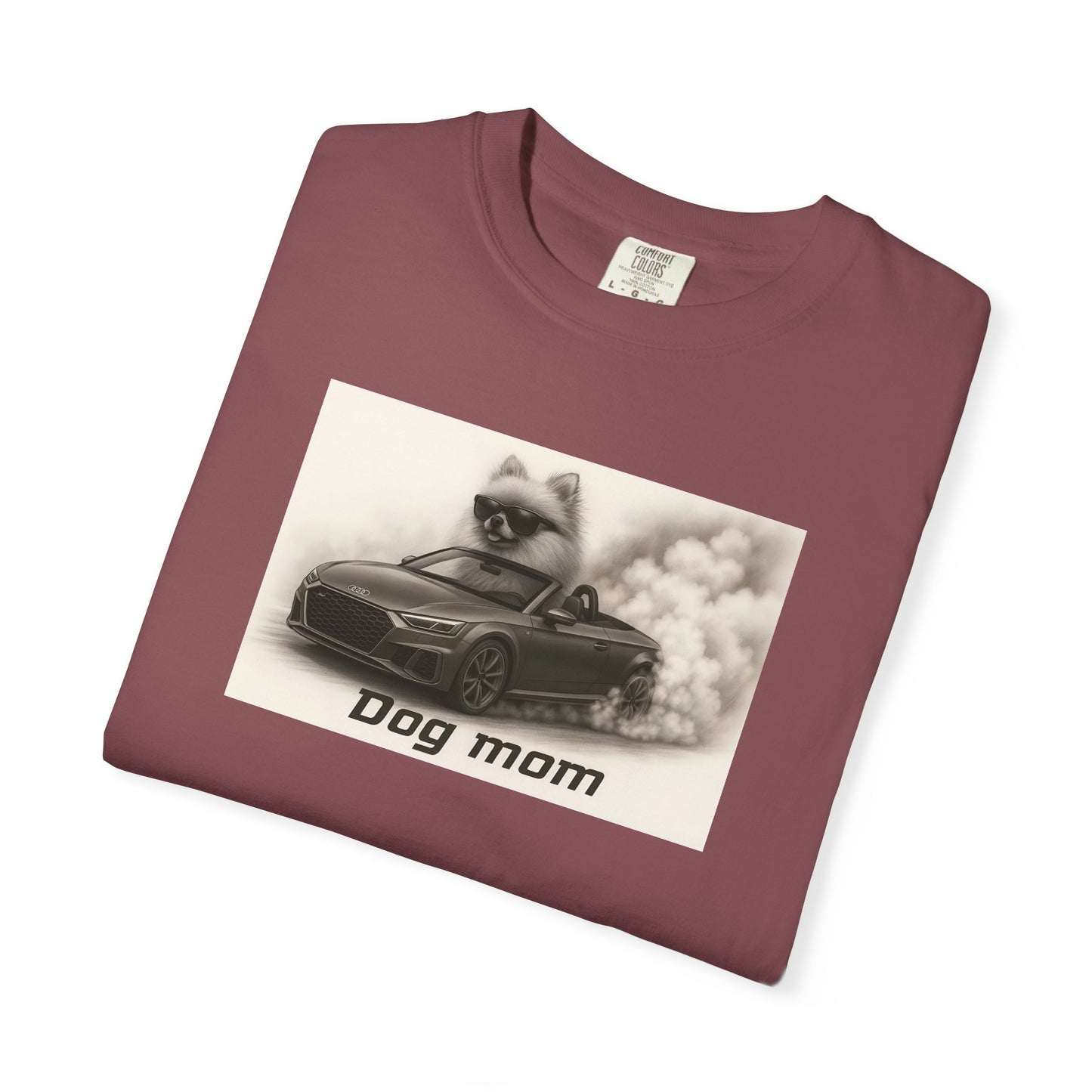 Dog Mom - Pomeranian - “Cool Dogs in Cool Cars” T-Shirt Collection! 🐶🚗