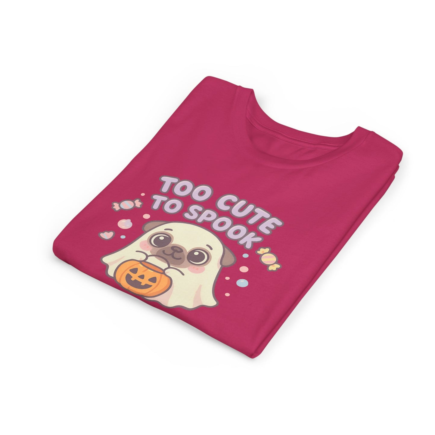 Cute Halloween Ghost Youth Tee, Spooky Shirt for Kids, Halloween Apparel, Trick or Treat T-Shirt, Funny Kids' Shirt