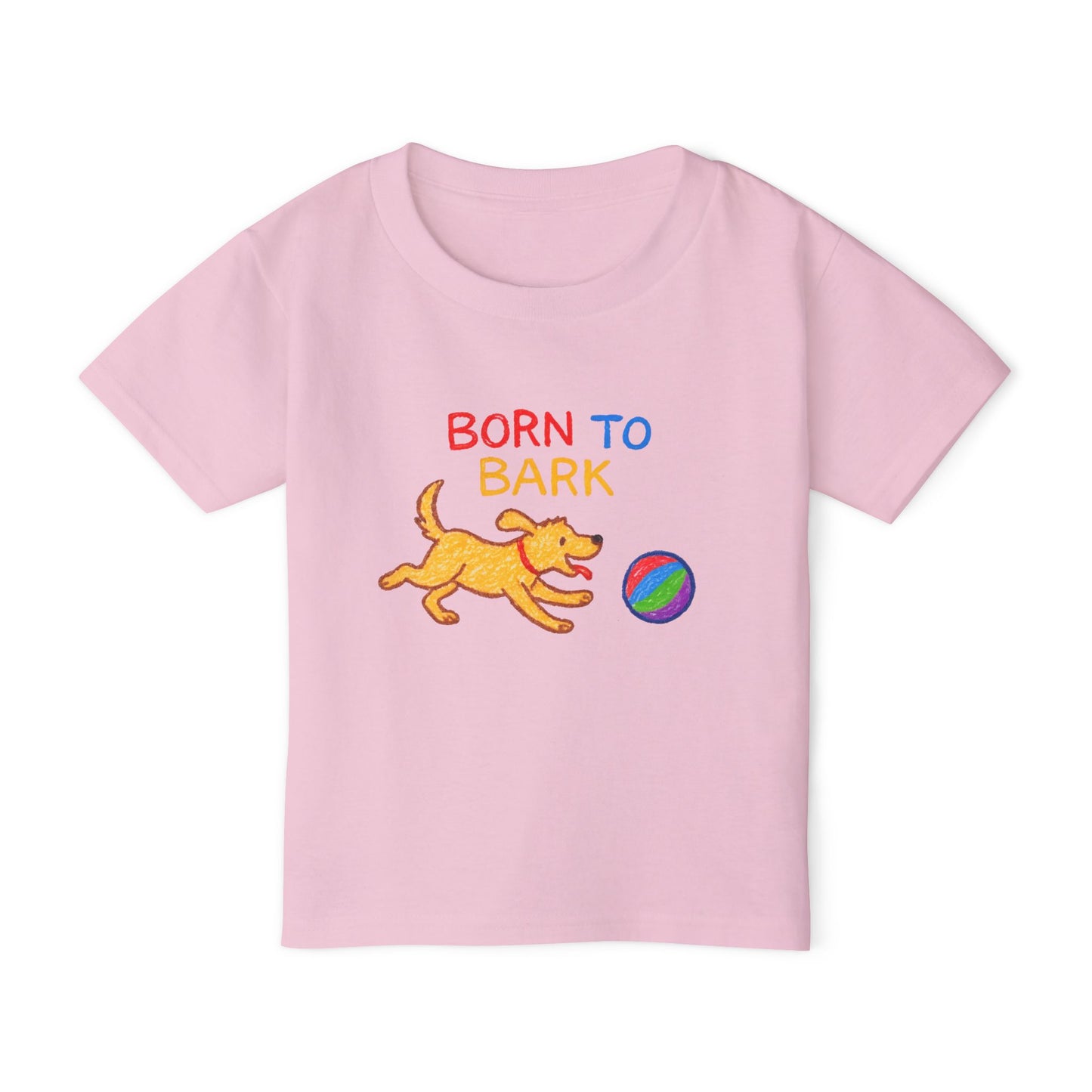 Toddler T-Shirt - Born to Bark Dog Lover Tee, Cute Pet Gift, Kids Dog Shirt, Birthday Present, Playful Puppy Love