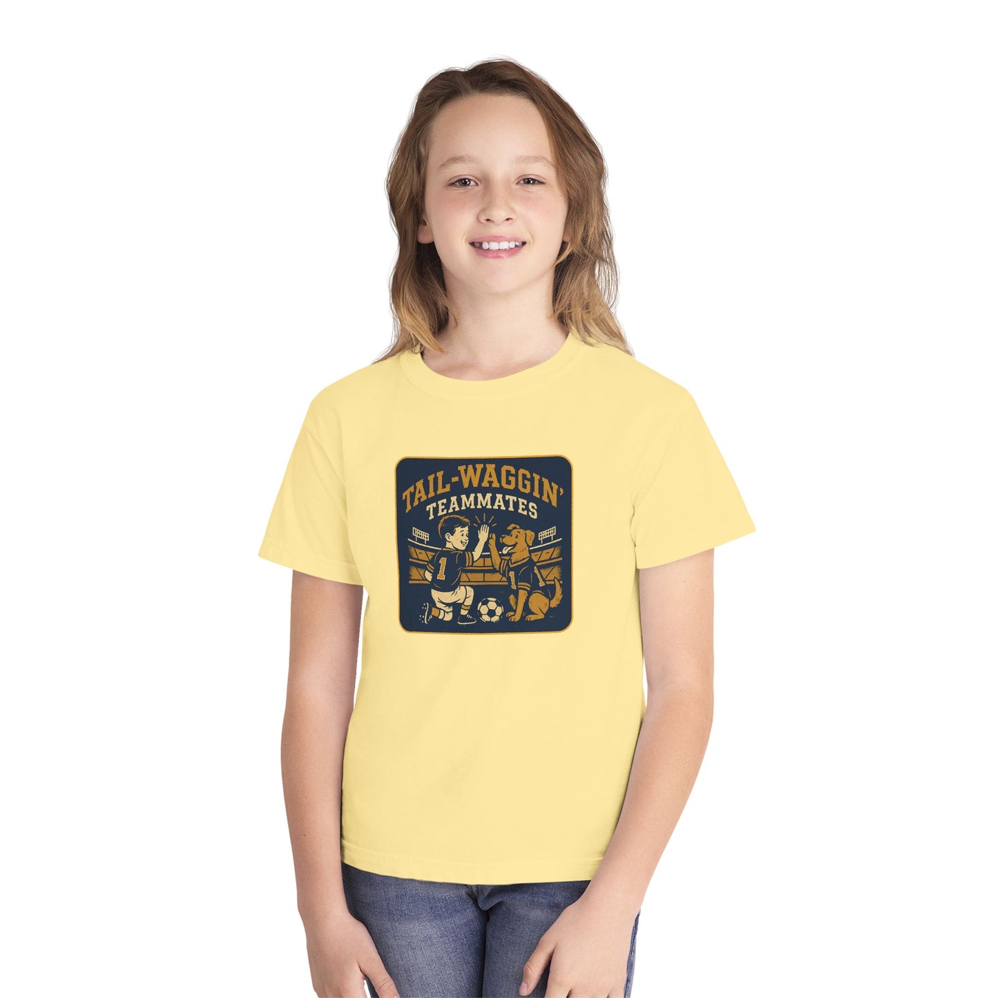 Youth Tee Tail-Waggin' Teammates Midweight
