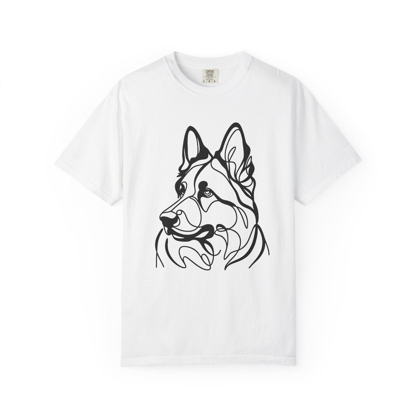 Unisex T-shirt German Shepard Line Art