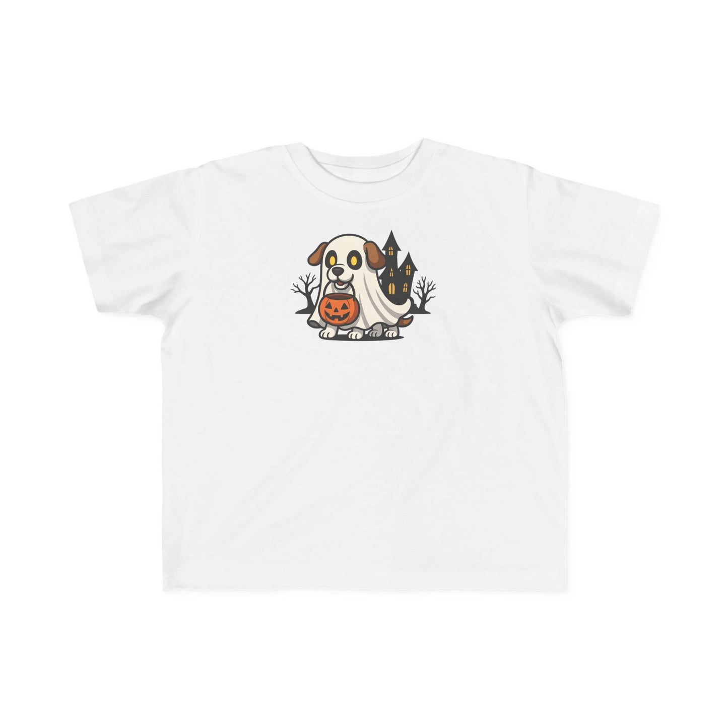 Toddler Halloween Ghost Tee, Cute Pumpkin Shirt, Kids' Halloween Outfit, Toddler Party Clothes, Spooky Shirt for Little Ones