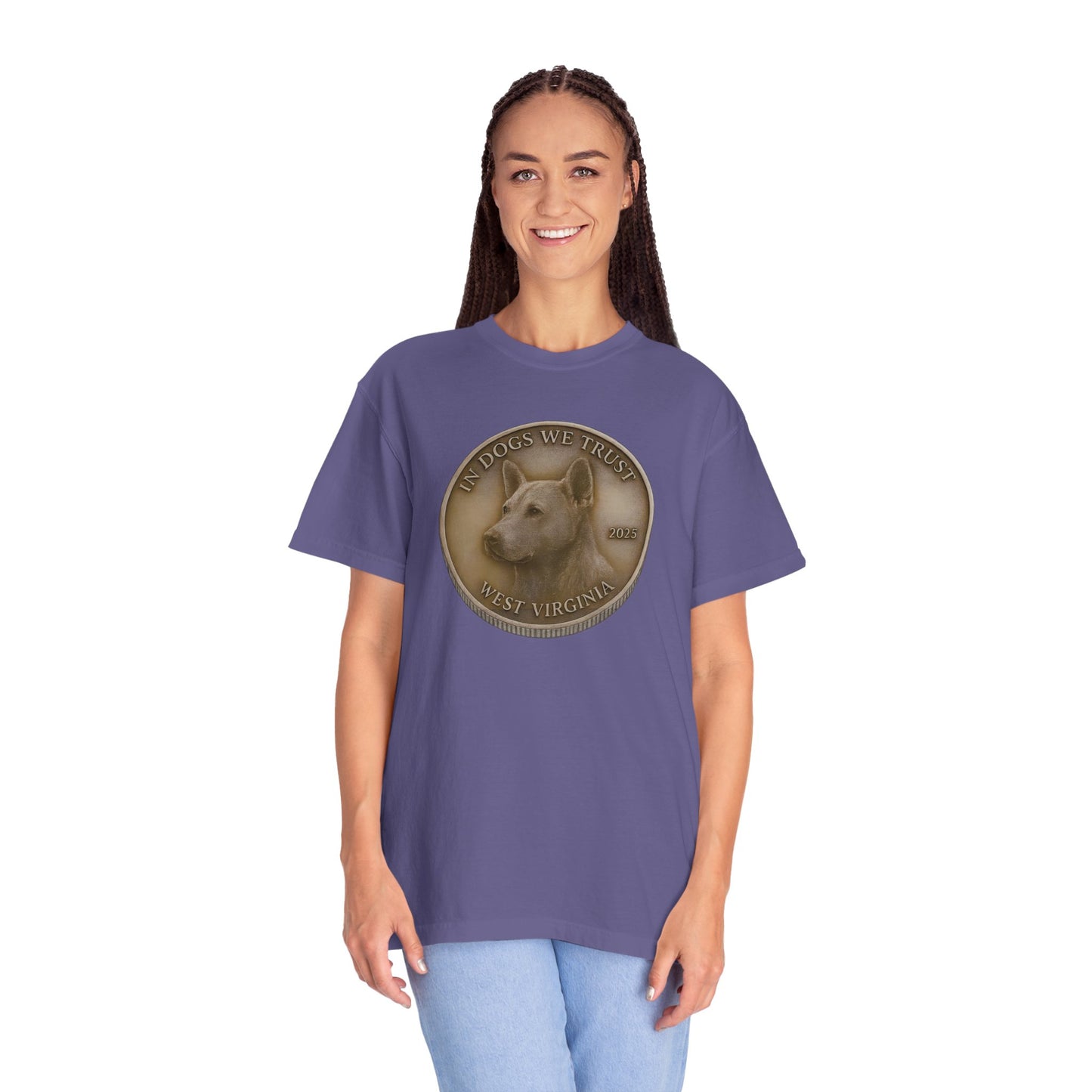 West Virginia State Coin T-Shirt Collection - Proud Dog Breed Illustrations