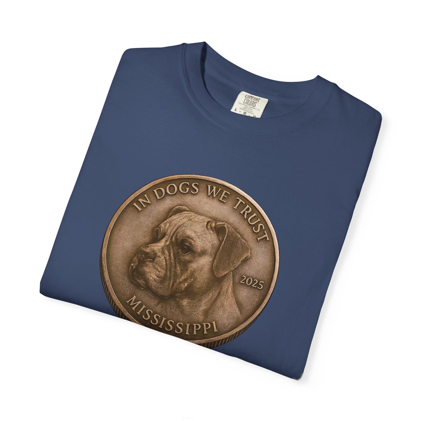 Mississippi DC State Coin T-Shirt Collection - Proud Dog Breed Illustrations