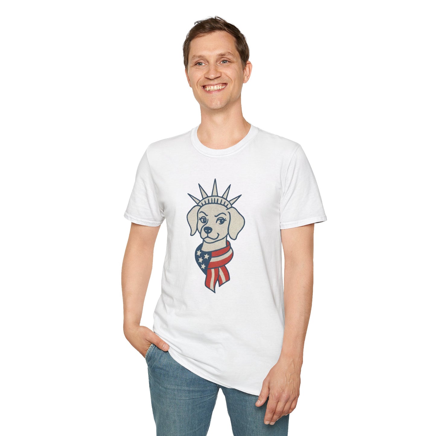 Patriotic Unisex T-Shirt with Flag Design, USA Pride Shirt, Everyday Wear, 4th of July Gift, Casual Style, American Flag Tee
