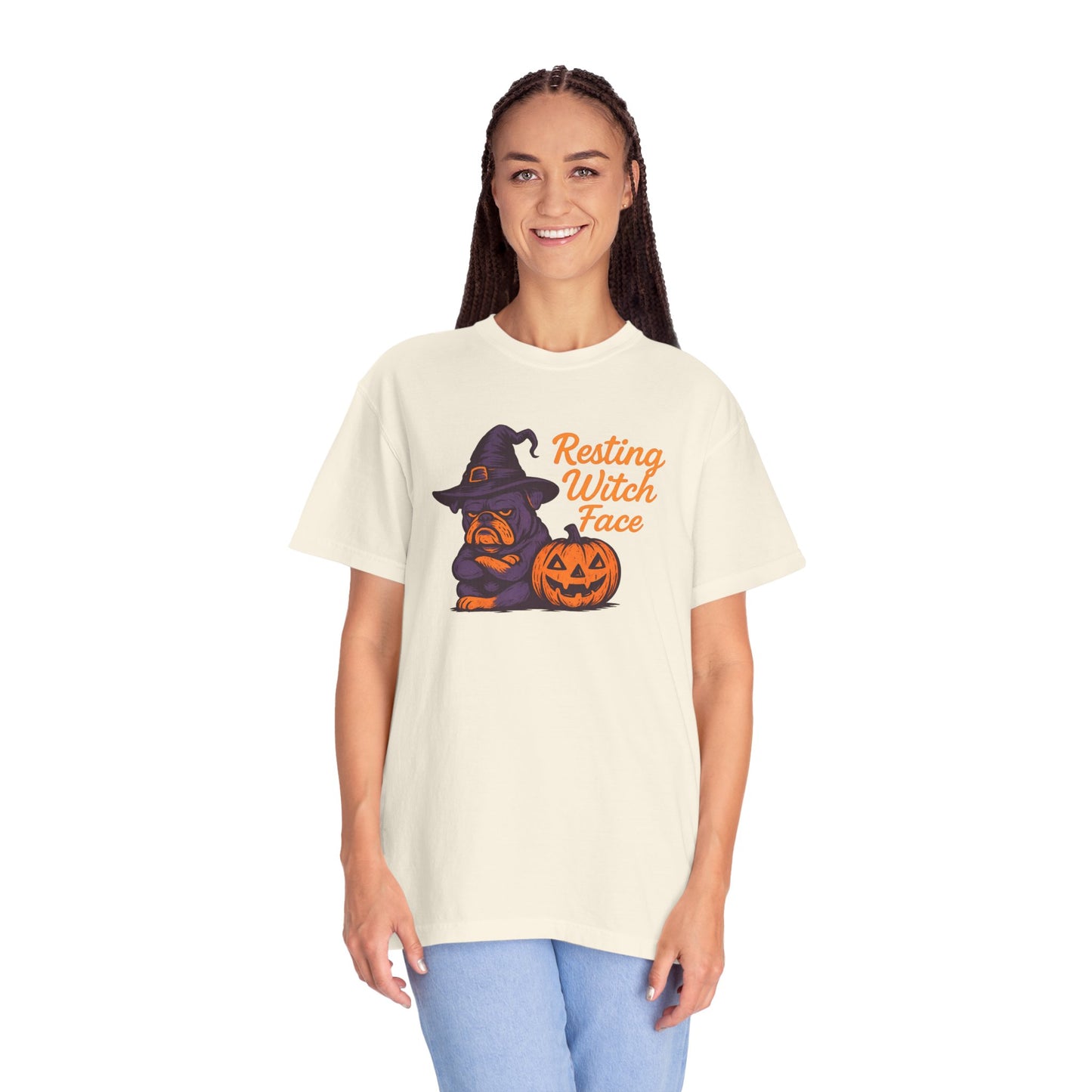 Halloween Witch T-Shirt, Funny Resting Witch Face Tee, Unisex Halloween Apparel, Spooky Season Shirt, Fall Festive Wear