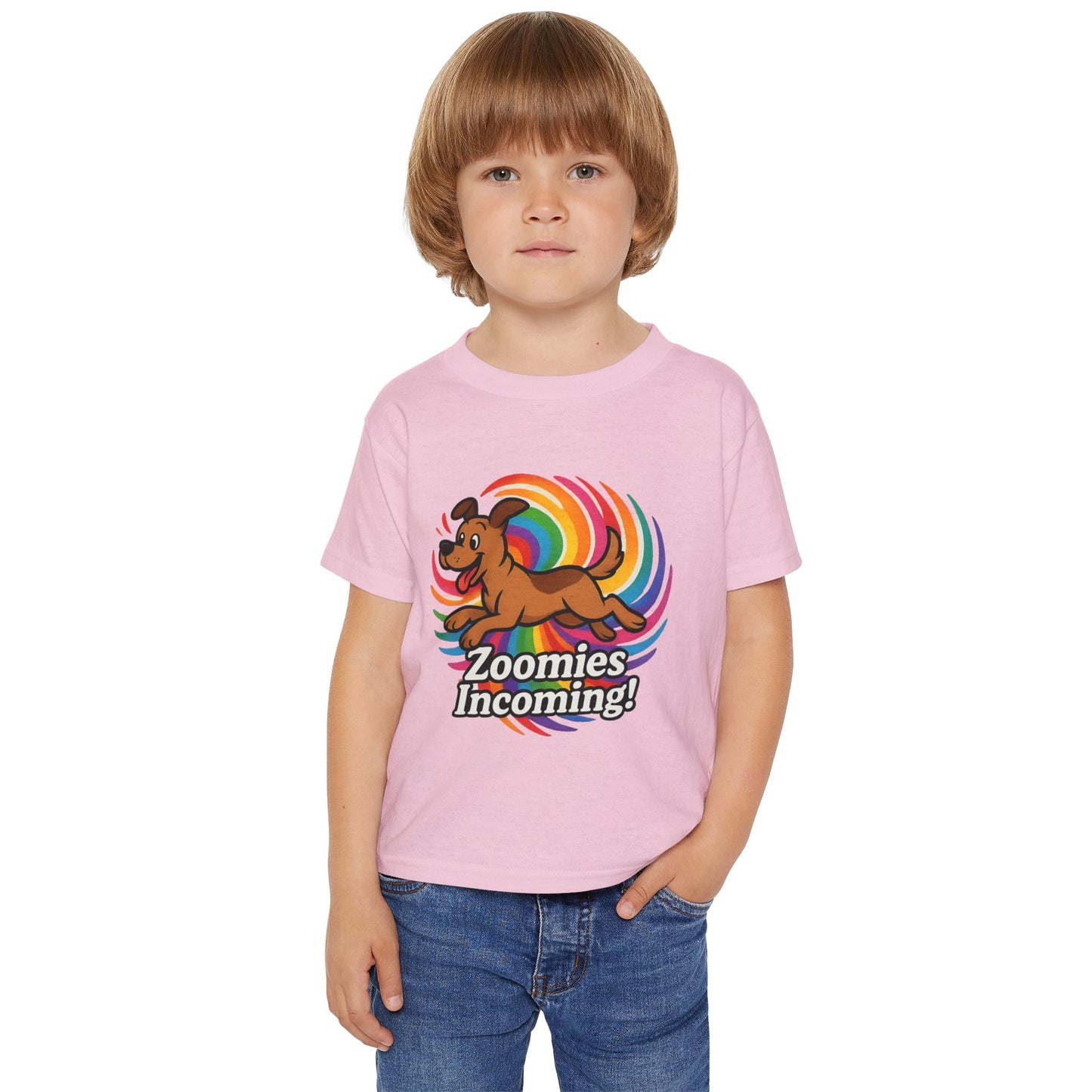 Playful Toddler T-Shirt - "Zoomies Incoming!" Cute Dog Tee, Kids Apparel, Fun Gift for Birthdays, Pet Lovers, Playtime