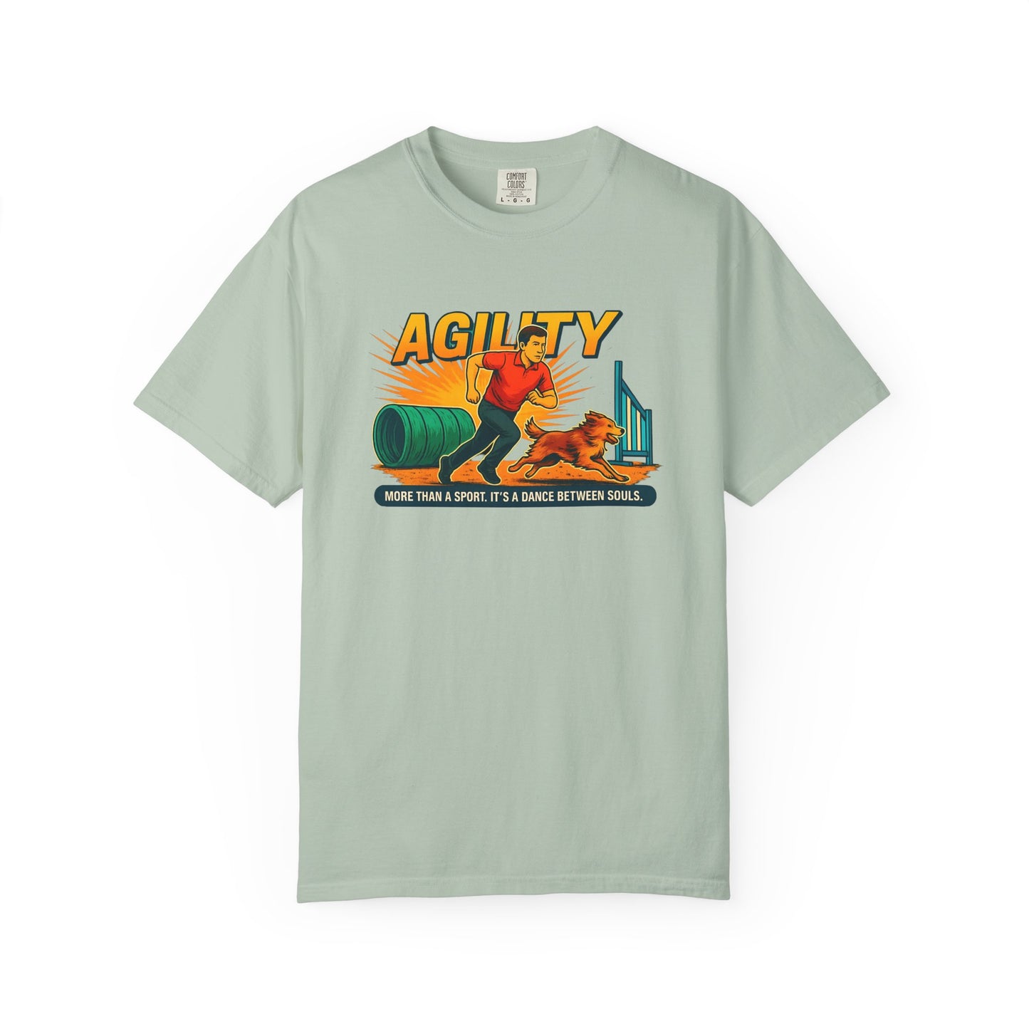Agility Unisex Garment-Dyed T-Shirt - More Than a Sport, It's a Dance Between Souls