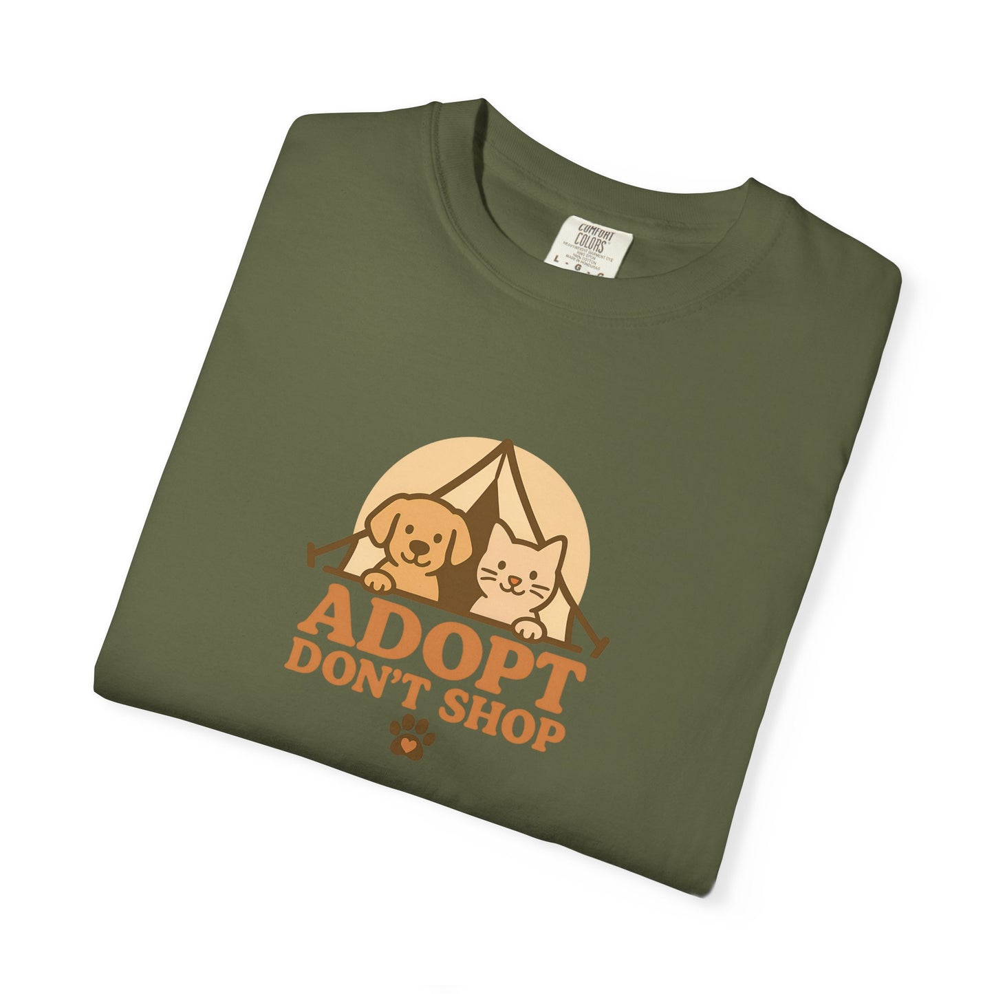Adopt Don't Shop T-Shirt, Eco-Friendly Tee, Animal Rescue Shirt, Casual Wear, Gift for Pet Lovers, Perfect for Adoption Events