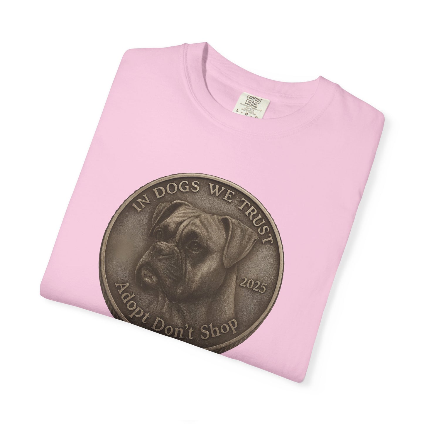 Adopt Don't Shop State Coin T-Shirt Collection - Proud Dog Breed Illustrations