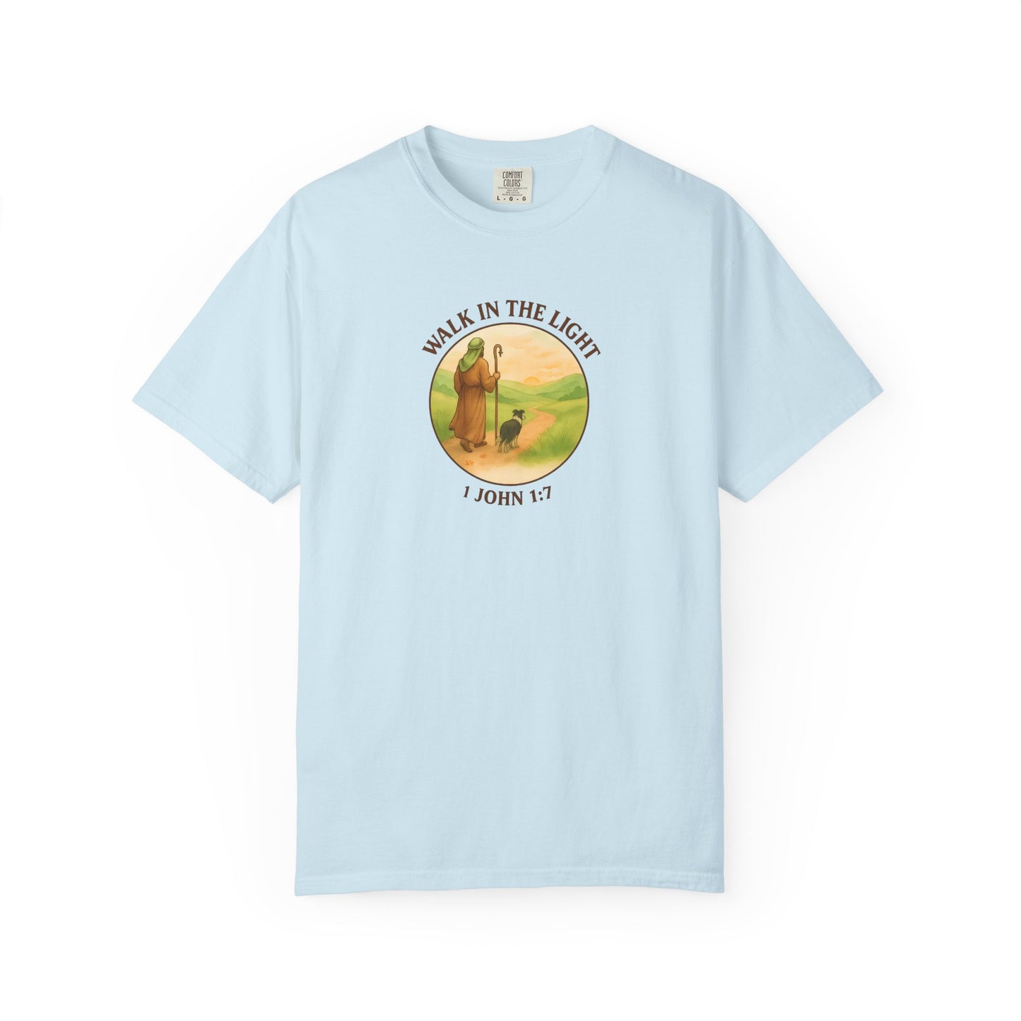 Walk in the light T-Shirt, Casual Fashion Tee, Motivational Gift, Unisex Graphic Tee, Perfect for Gifts and Celebrations