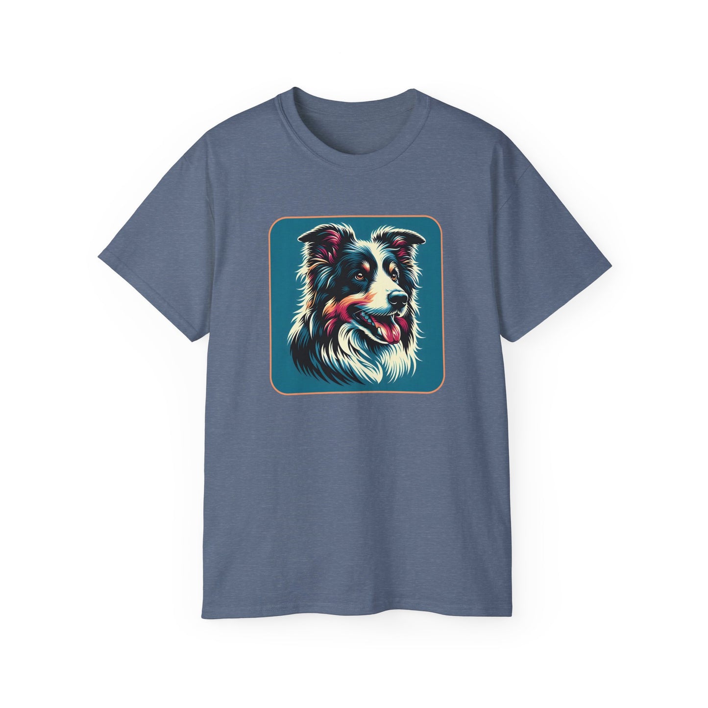 ⚡ Brain & Beauty – Colorful Border Collie Tee - Perfect for Pet Lovers