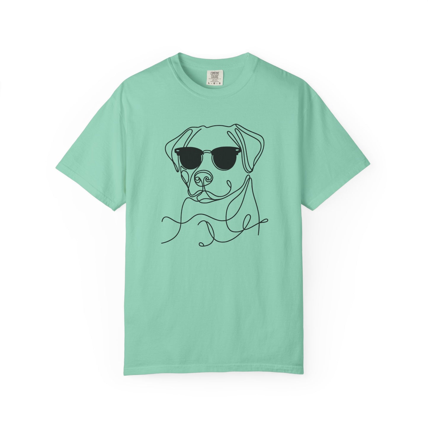 Cool Dog Line Art T-Shirt, Pet Lover Gift, Unisex Tee, Animal Lover Shirt, Casual Wear, Dog Mom Gift, Birthday Present, Dog Themed Apparel