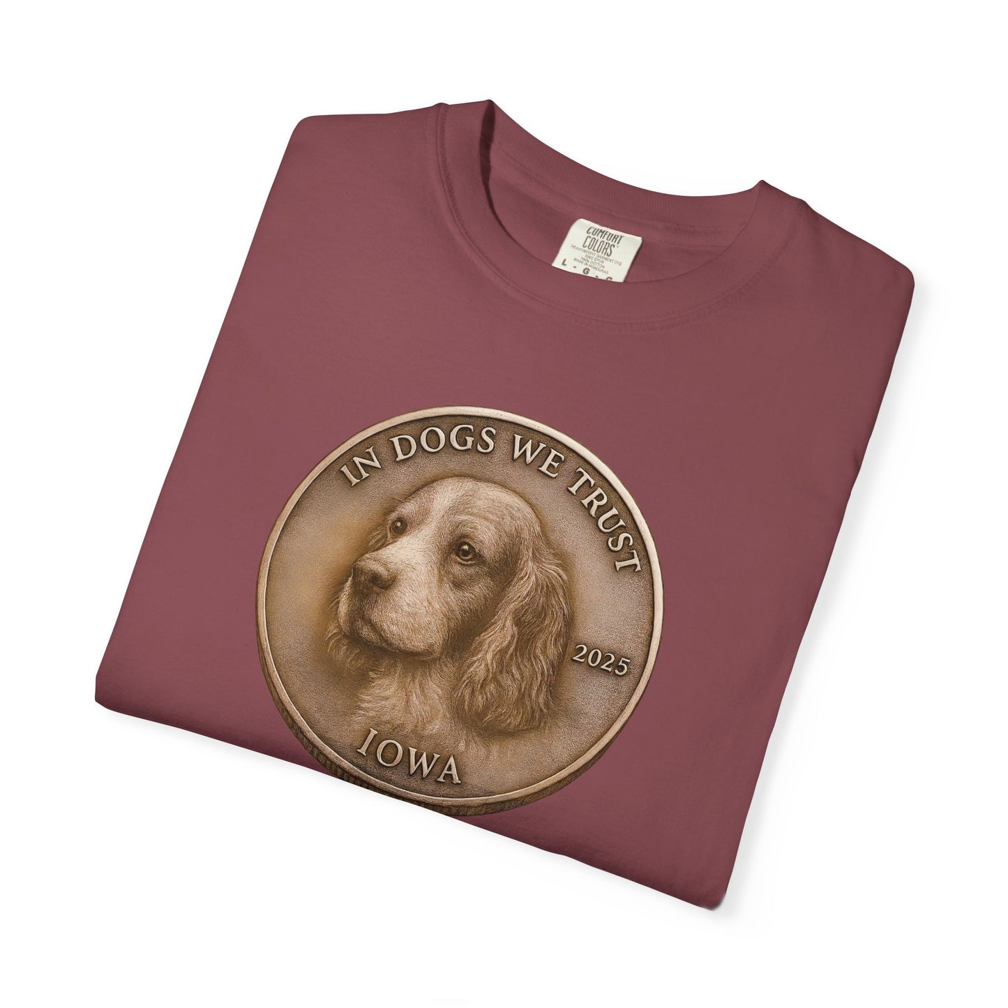 Iowa State Coin T-Shirt Collection - Proud Dog Breed Illustrations