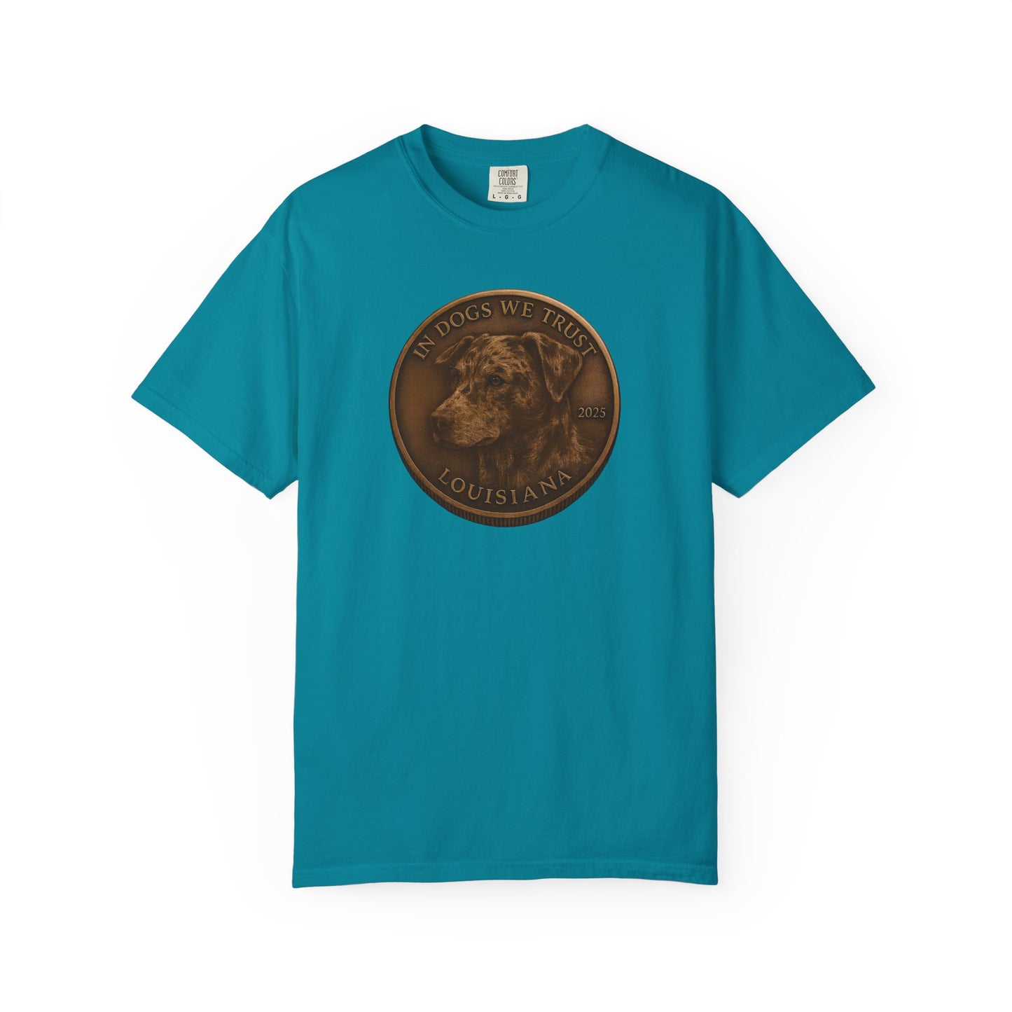 Louisiana State Coin T-Shirt Collection - Proud Dog Breed Illustrations