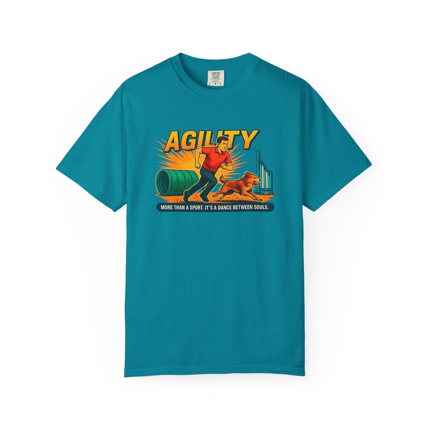 Agility Unisex Garment-Dyed T-Shirt - More Than a Sport, It's a Dance Between Souls