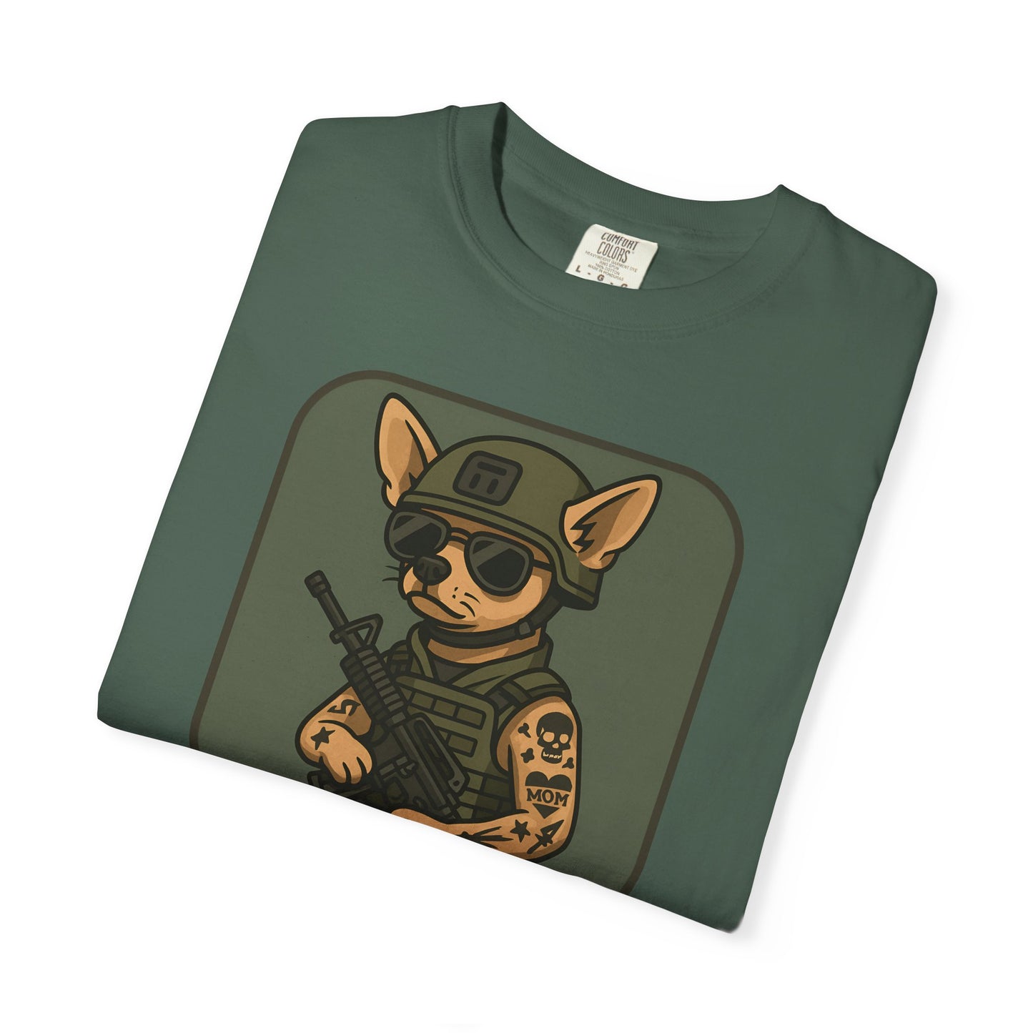 Funny Special Forces Chihuahua Unisex Garment-Dyed T-Shirt