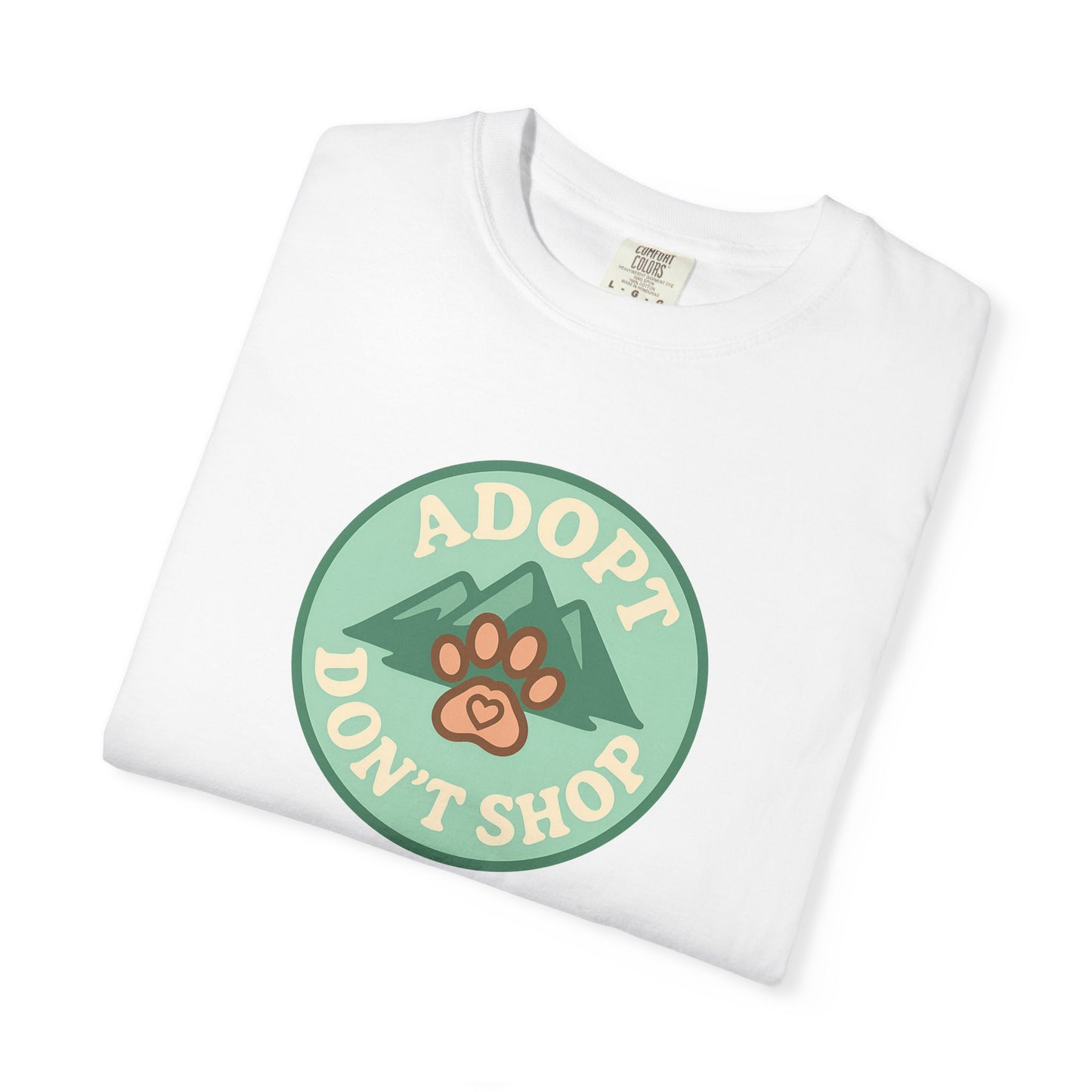 Adopt Don't Shop T-shirt, Unisex Tee, Animal Lover Gift, Pet Adoption Awareness, Casual Wear, Eco-Friendly Fashion, Dog Mom Shirt