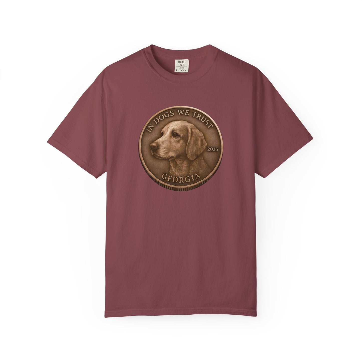 Georgia State Coin T-Shirt Collection - Proud Dog Breed Illustrations
