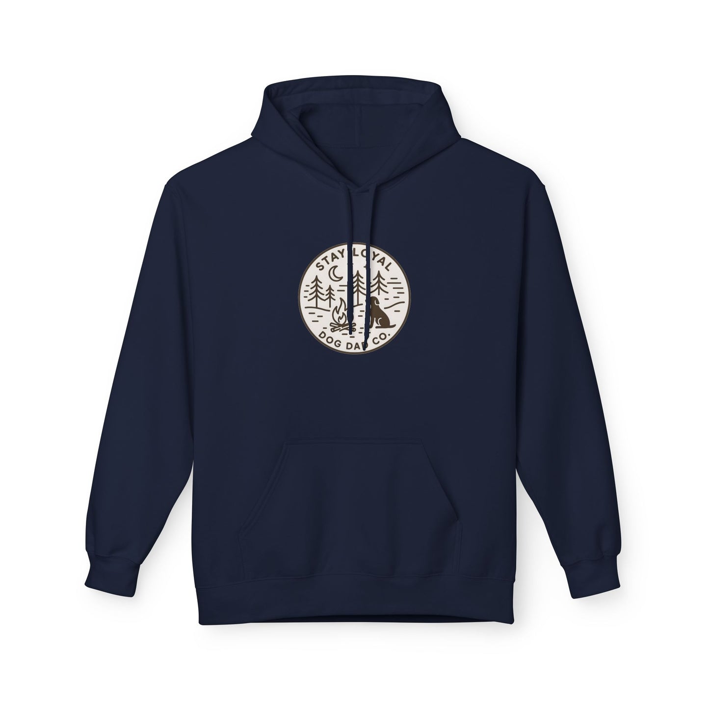 Dog Dad Fleece Hoodie, Unisex Softstyle Hooded Sweatshirt, Perfect Gift for Dog Lovers, Comfortable and Stylish