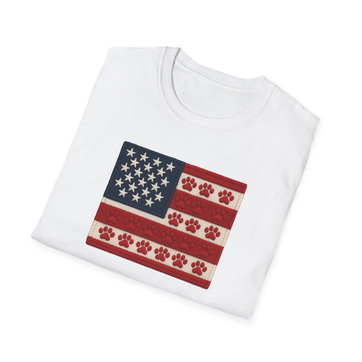 Patriotic Unisex T-Shirt with Flag Design, USA Pride Shirt, Everyday Wear, 4th of July Gift, Casual Style, American Flag Tee