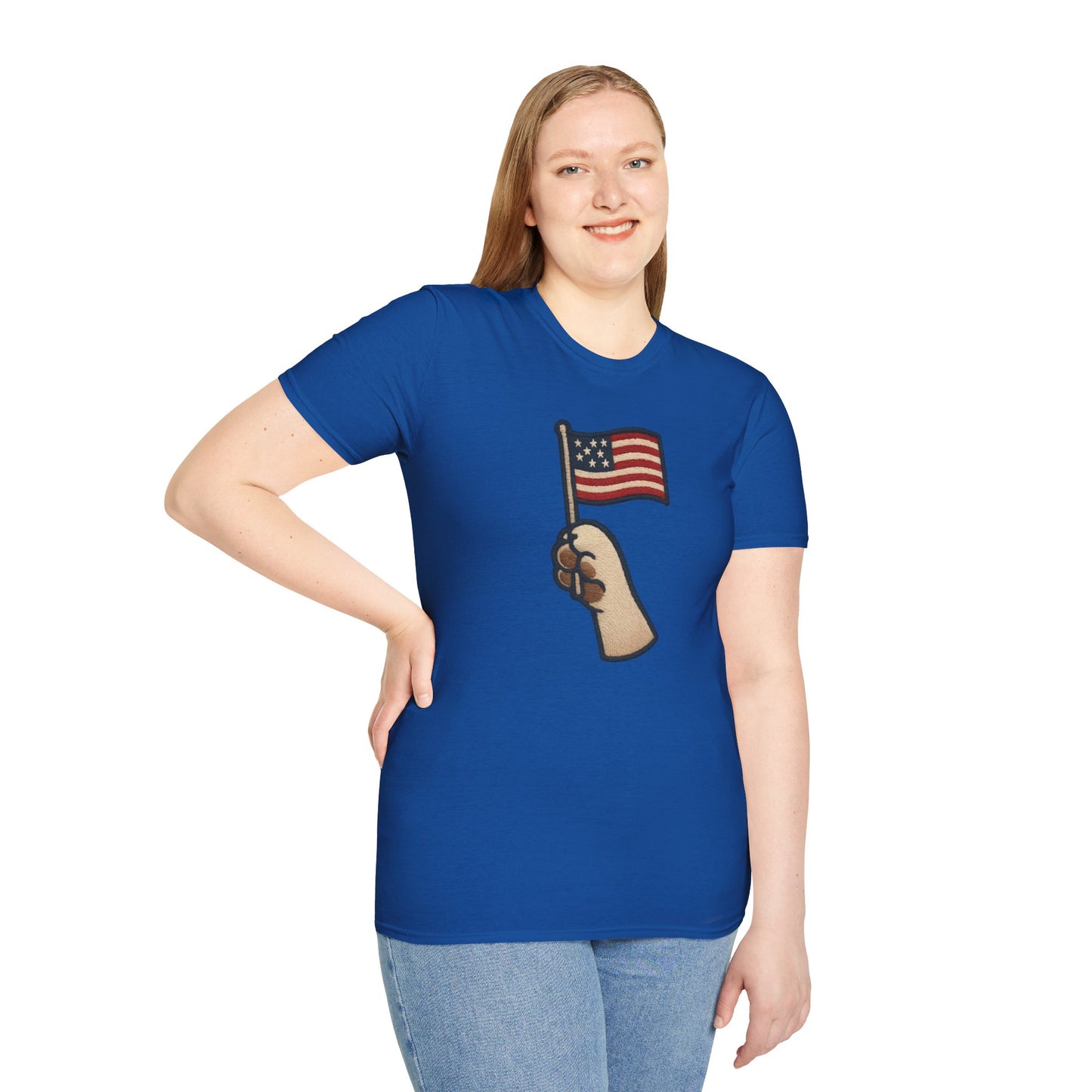 Patriotic Unisex T-Shirt with Flag Design, USA Pride Shirt, Everyday Wear, 4th of July Gift, Casual Style, American Flag Tee