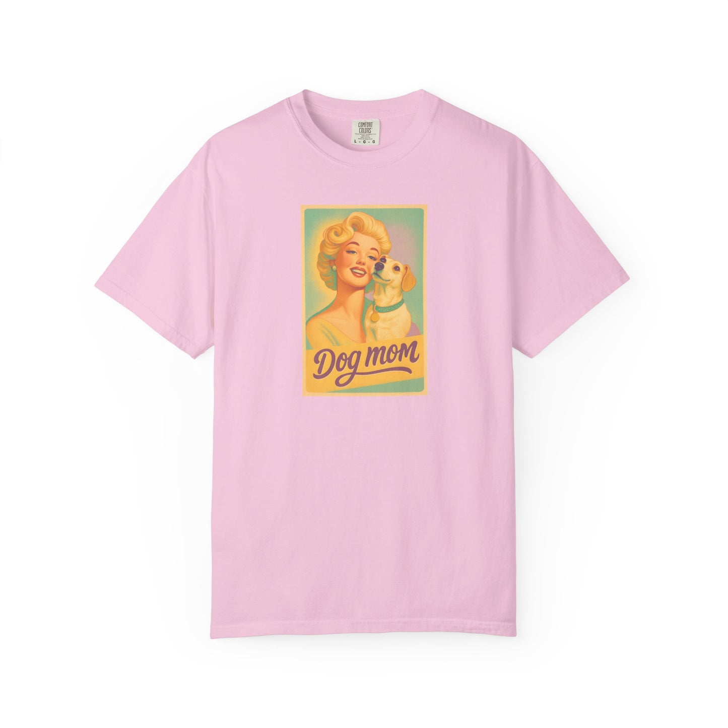 Vintage Dog Mom T-shirt - Unisex Garment-Dyed Tee for Dog Lovers