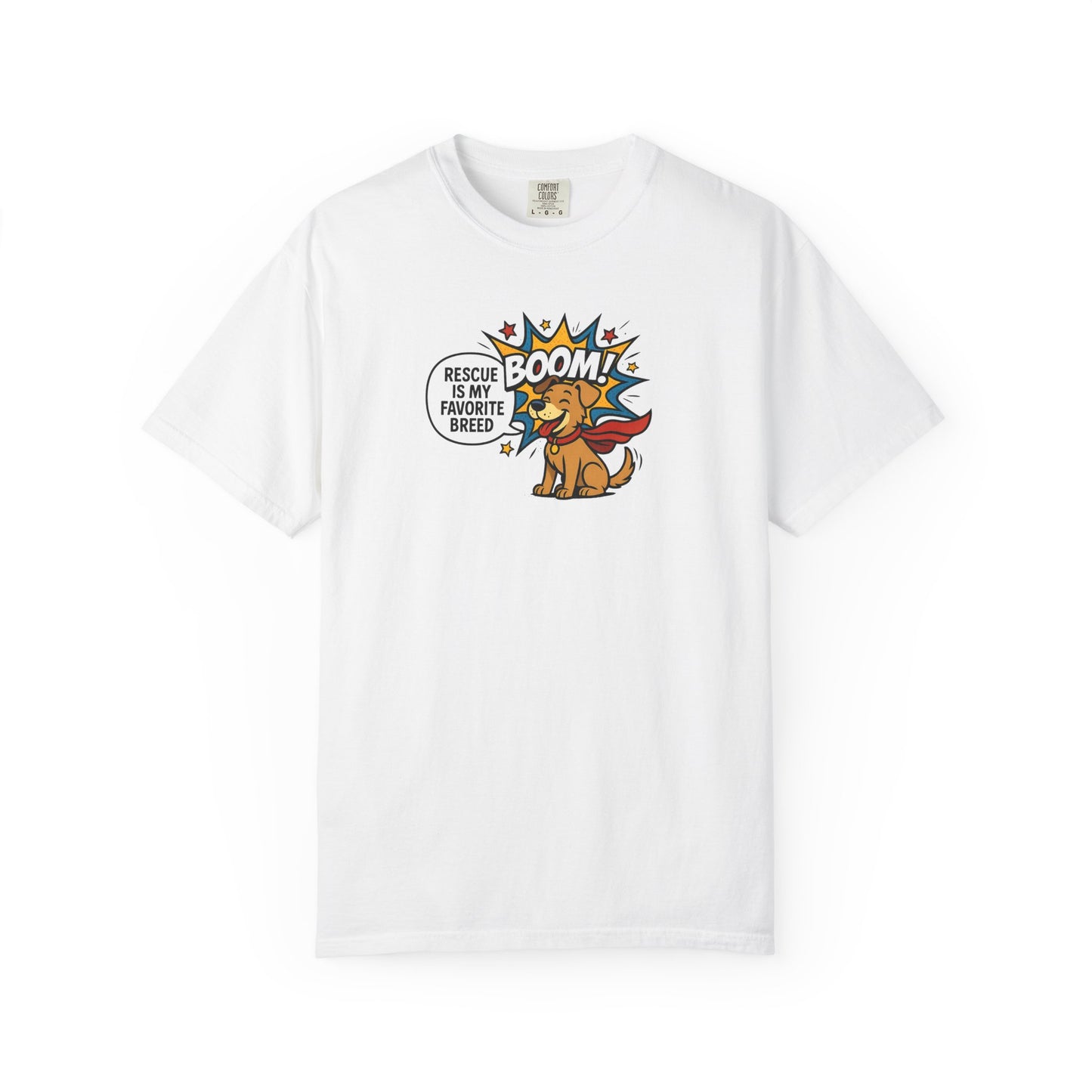 Rescue Dog Hero T-shirt, Unisex Graphic Tee, Pet Lover Gift, Animal Charity Support, Fun Casual Wear, Quirky Dog Apparel