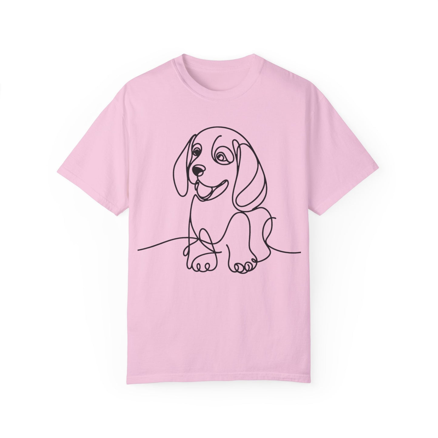 I๐ถ Nose First โ Minimalist Beagle Line Art Tee - Cute Dog Line Art Unisex T-Shirt