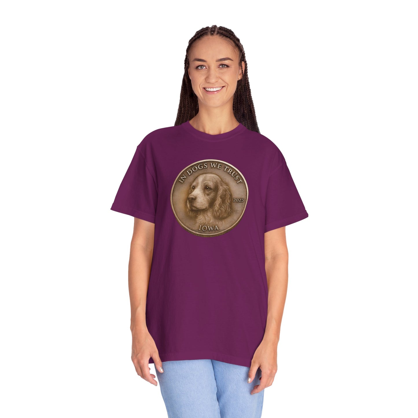 Iowa State Coin T-Shirt Collection - Proud Dog Breed Illustrations