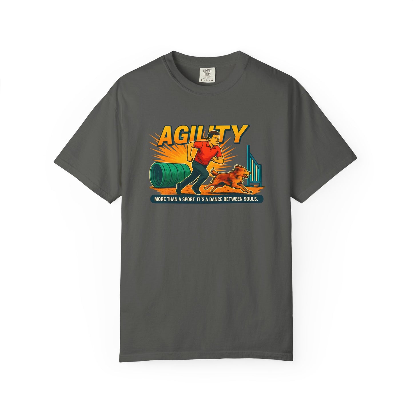 Agility Unisex Garment-Dyed T-Shirt - More Than a Sport, It's a Dance Between Souls