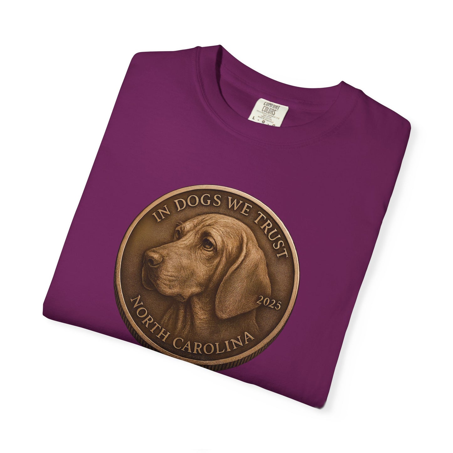 North Carolina State Coin T-Shirt Collection - Proud Dog Breed Illustrations