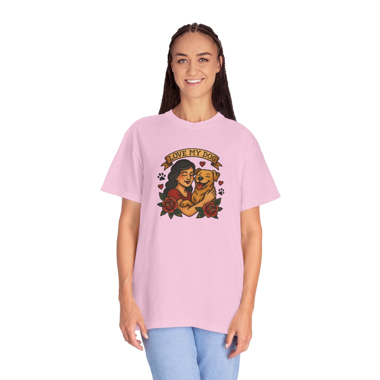 Love My Dog T-Shirt, Cute Dog Lover Tee, Pet Owner Gift, Adoption Awareness Shirt, Casual Everyday Wear