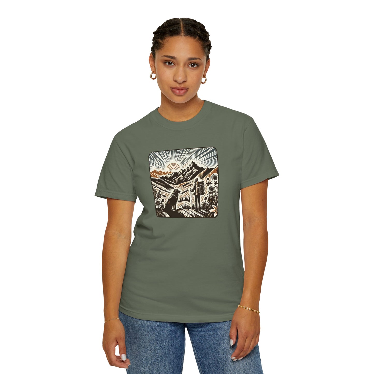 Adventure Awaits Unisex Garment-Dyed T-Shirt