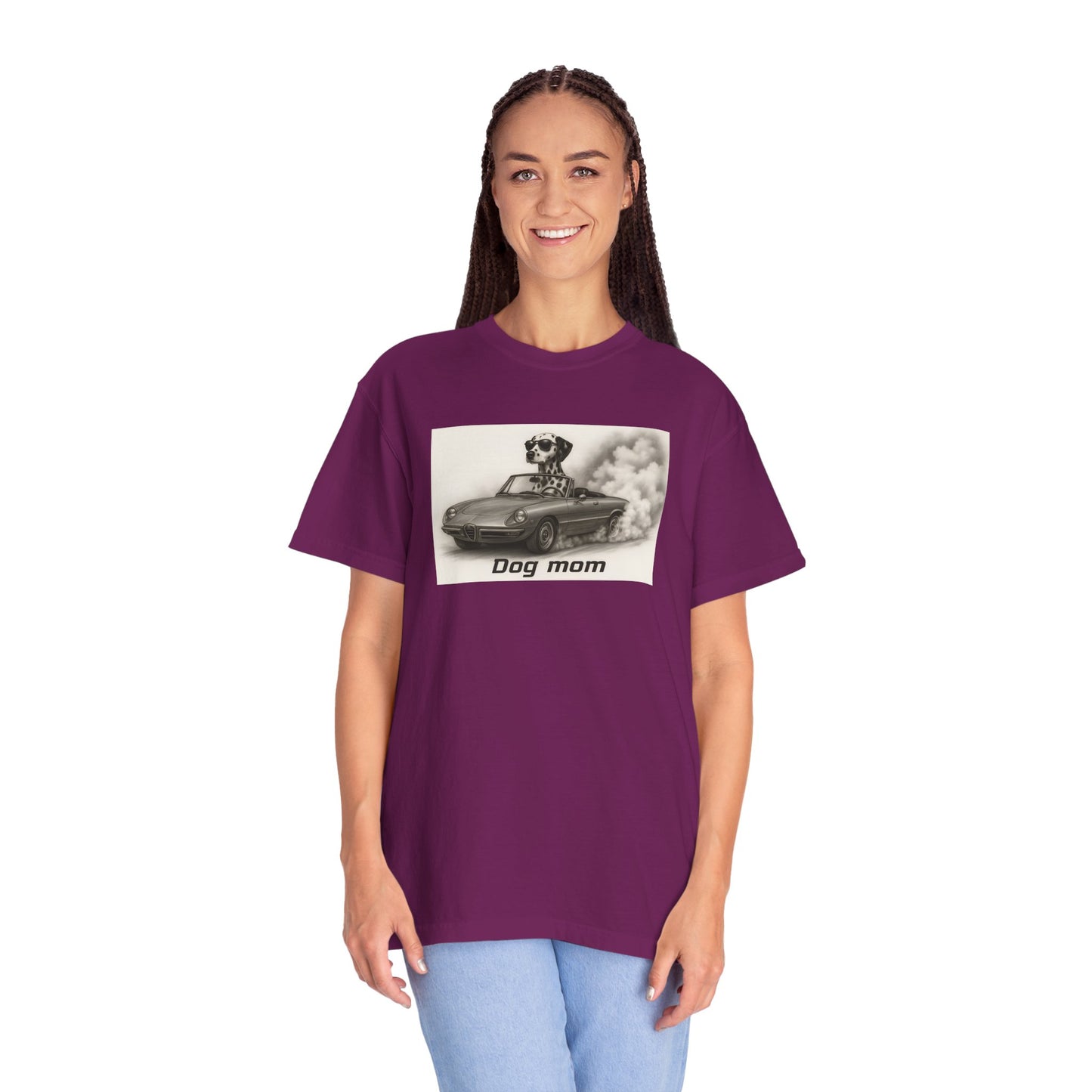 Dog Mom - Dalmatian - “Cool Dogs in Cool Cars” T-Shirt Collection! 🐶🚗