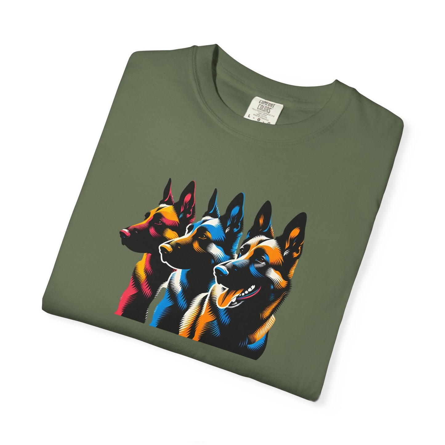 Colorful German Shepherd Unisex T-Shirt - Vibrant Dog Lover Tee