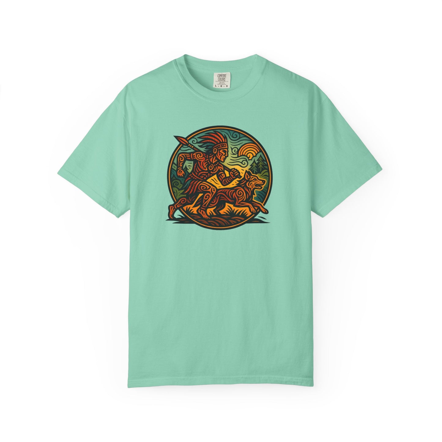 Vintage-Inspired Garment-Dyed T-Shirt, Artistic Tee for Nature Lovers, Perfect Gift for Birthdays, Casual Outings, Eco-Friendly Fashion