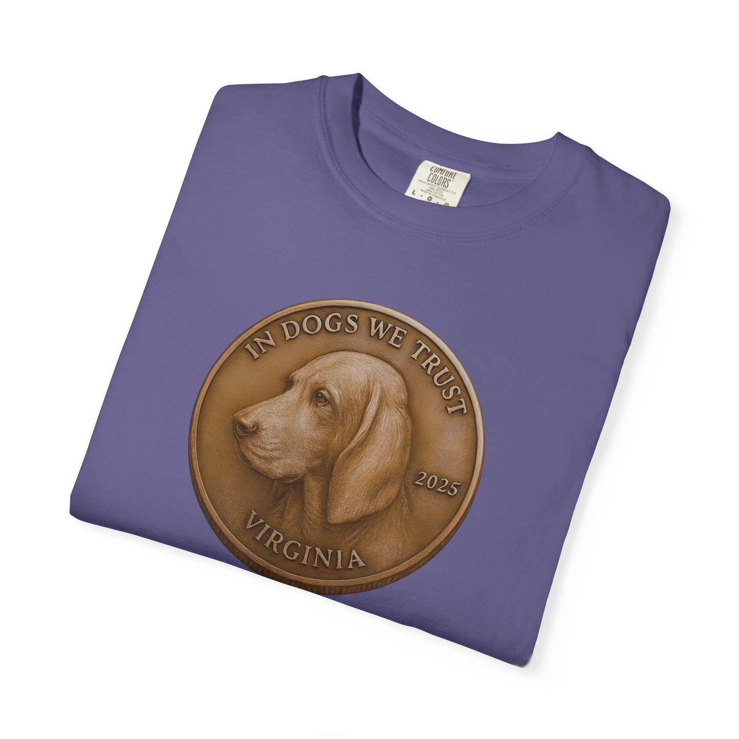 Virginia State Coin T-Shirt Collection - Proud Dog Breed Illustrations