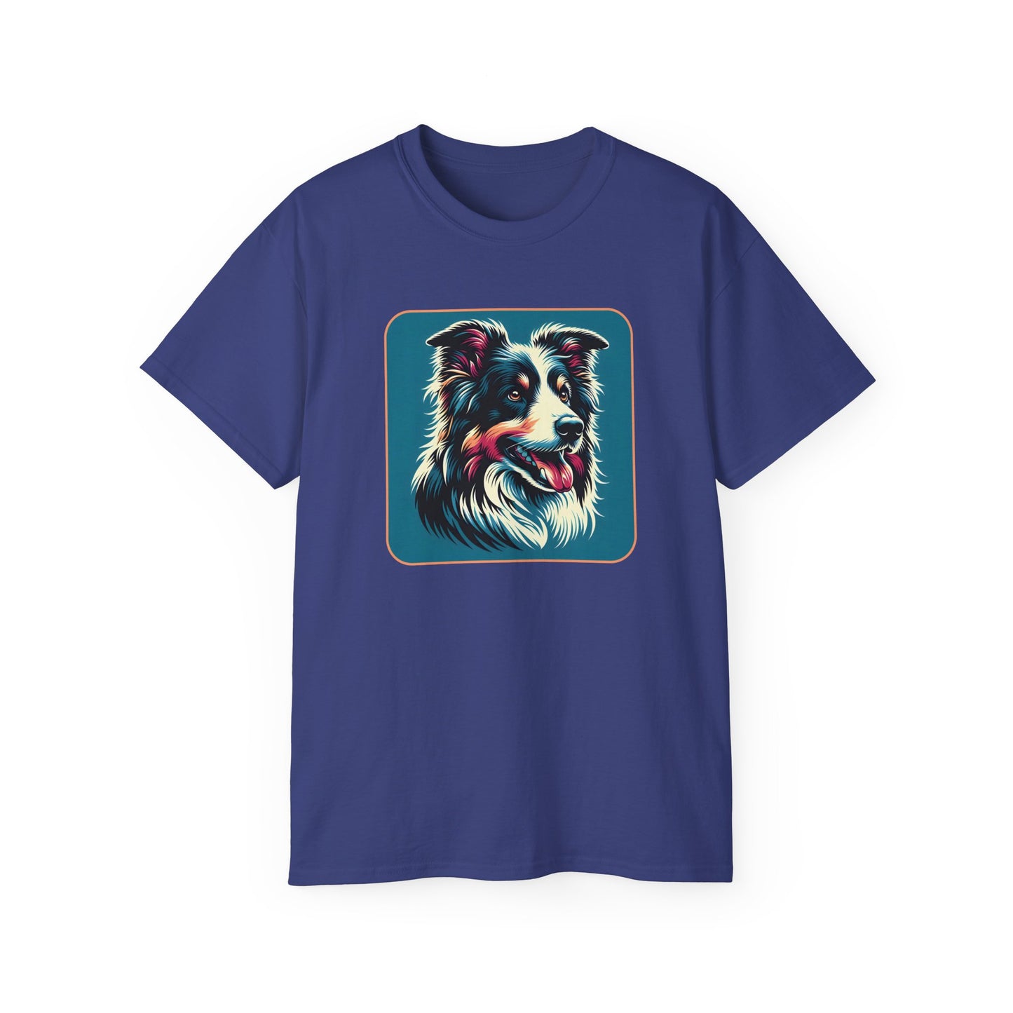 ⚡ Brain & Beauty – Colorful Border Collie Tee - Perfect for Pet Lovers
