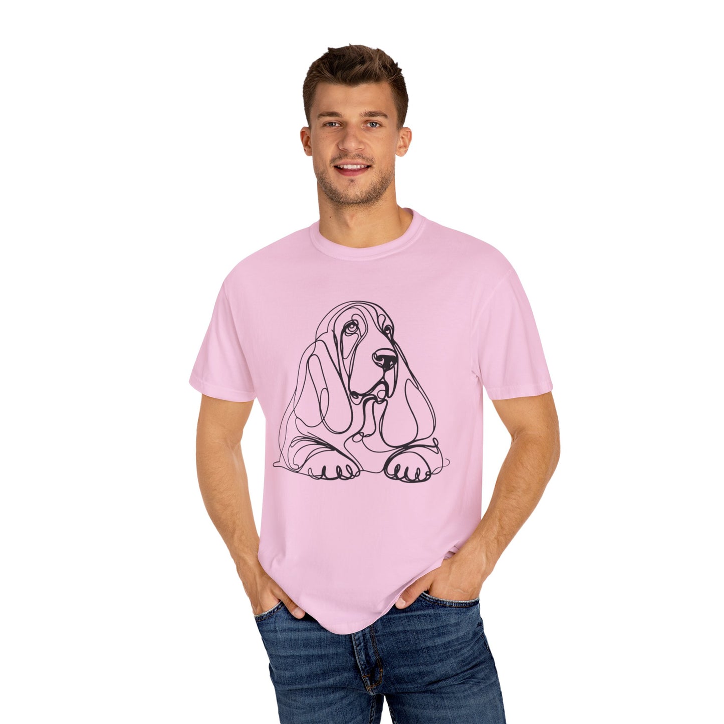π Low & Loyal β Basset Hound Line Art Tee β Perfect for Dog Lovers