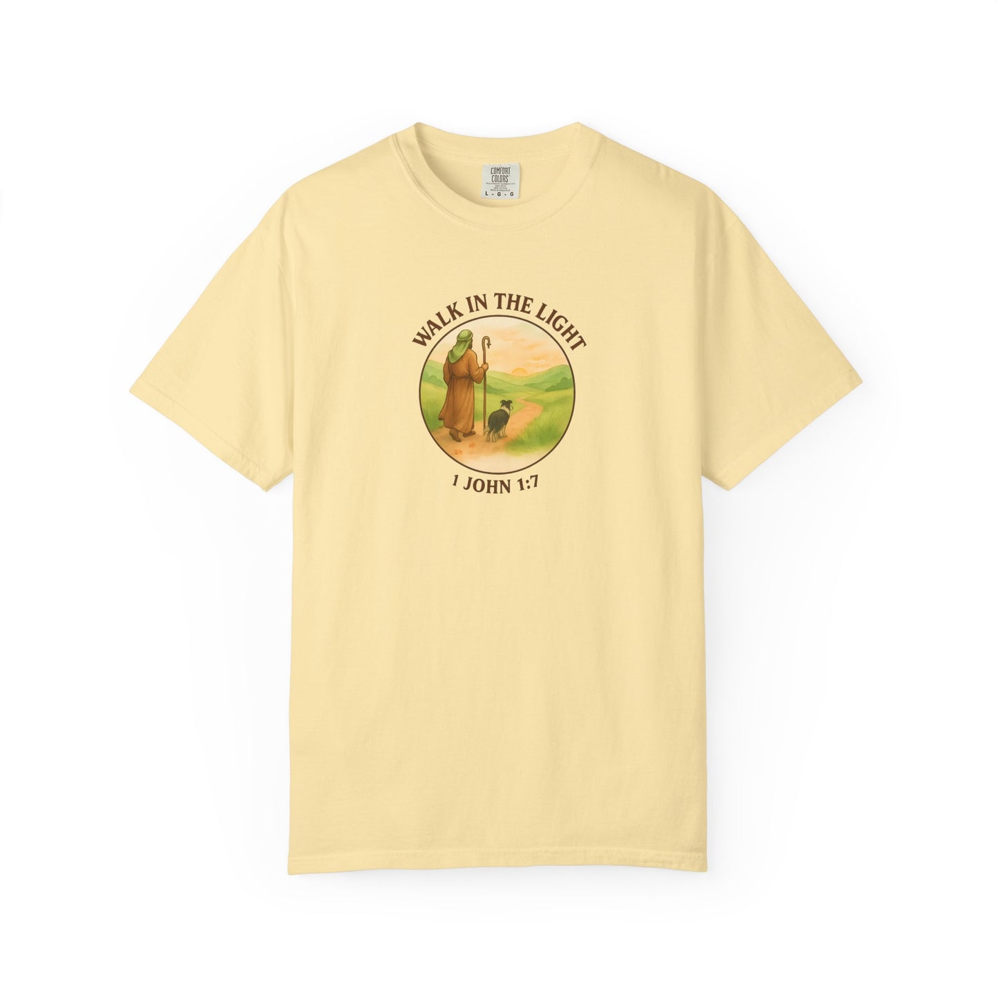 Walk in the light T-Shirt, Casual Fashion Tee, Motivational Gift, Unisex Graphic Tee, Perfect for Gifts and Celebrations