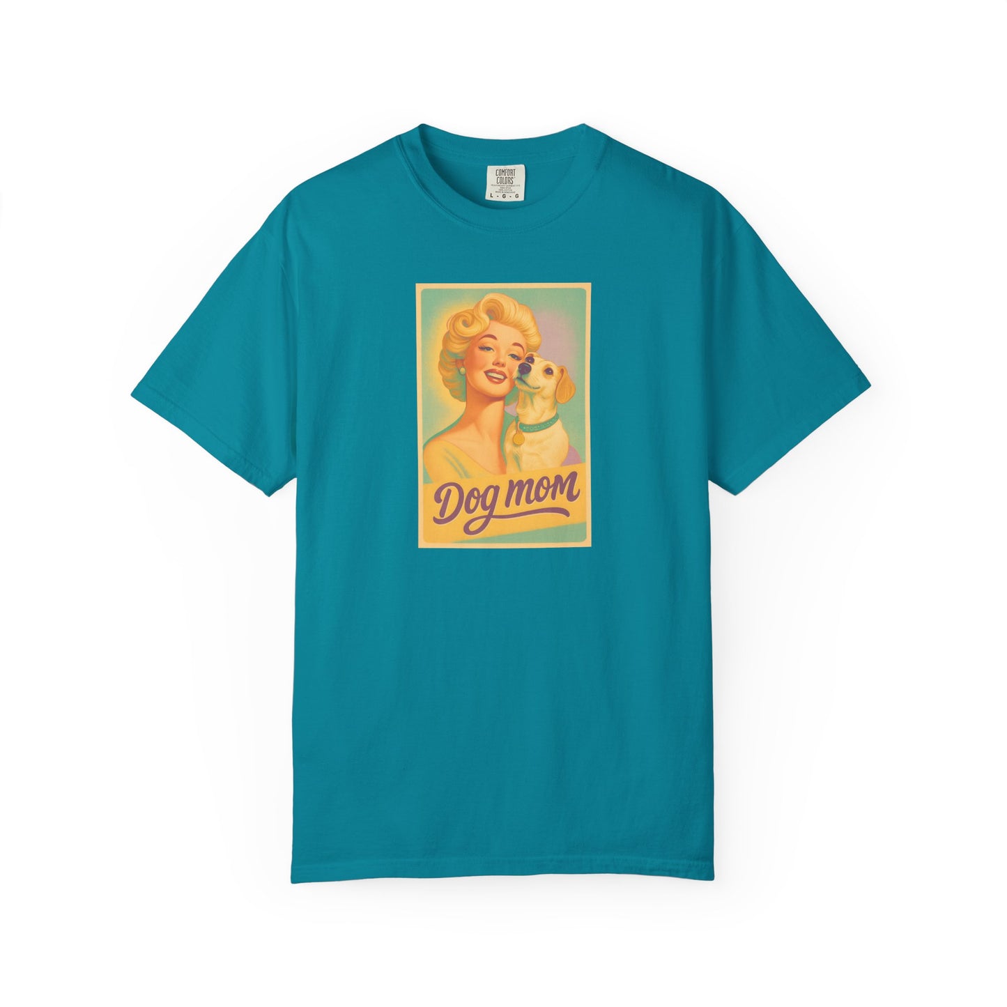 Vintage Dog Mom T-shirt - Unisex Garment-Dyed Tee for Dog Lovers