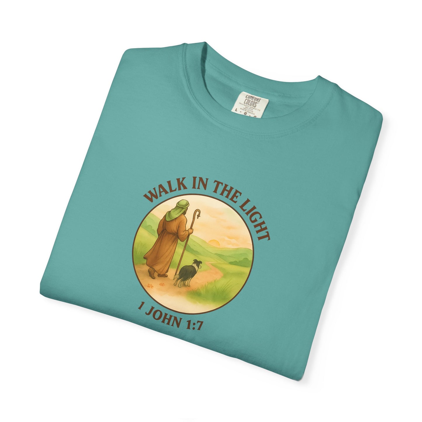 Walk in the light T-Shirt, Casual Fashion Tee, Motivational Gift, Unisex Graphic Tee, Perfect for Gifts and Celebrations
