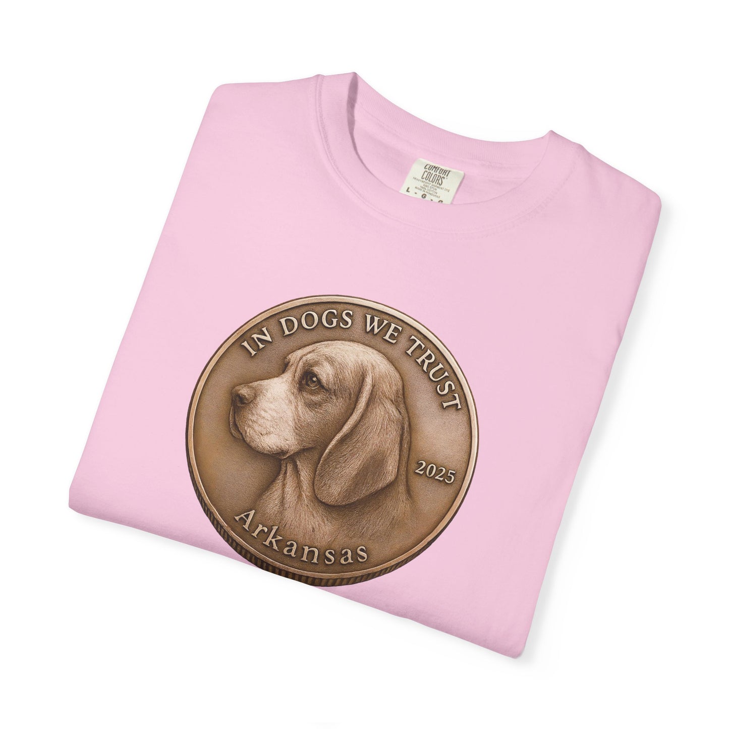 Arkansas State Coin T-Shirt Collection - Proud Dog Breed Illustrations