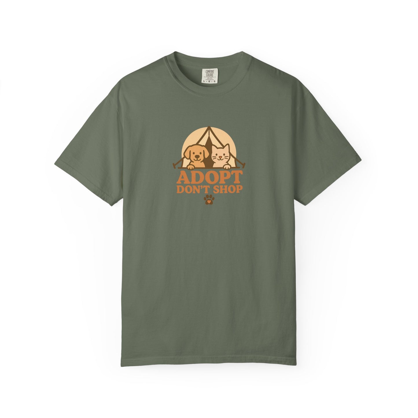 Adopt Don't Shop T-Shirt, Eco-Friendly Tee, Animal Rescue Shirt, Casual Wear, Gift for Pet Lovers, Perfect for Adoption Events