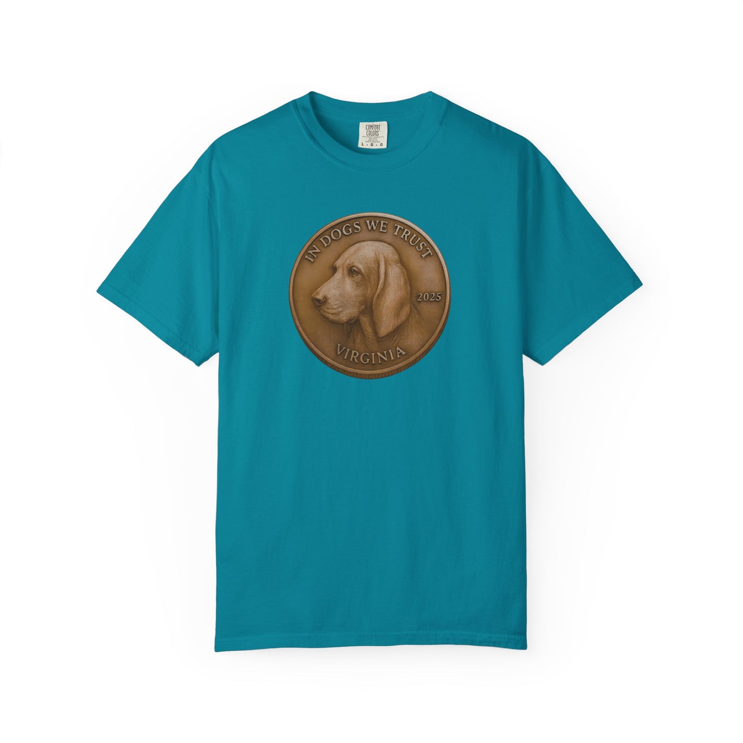 Virginia State Coin T-Shirt Collection - Proud Dog Breed Illustrations