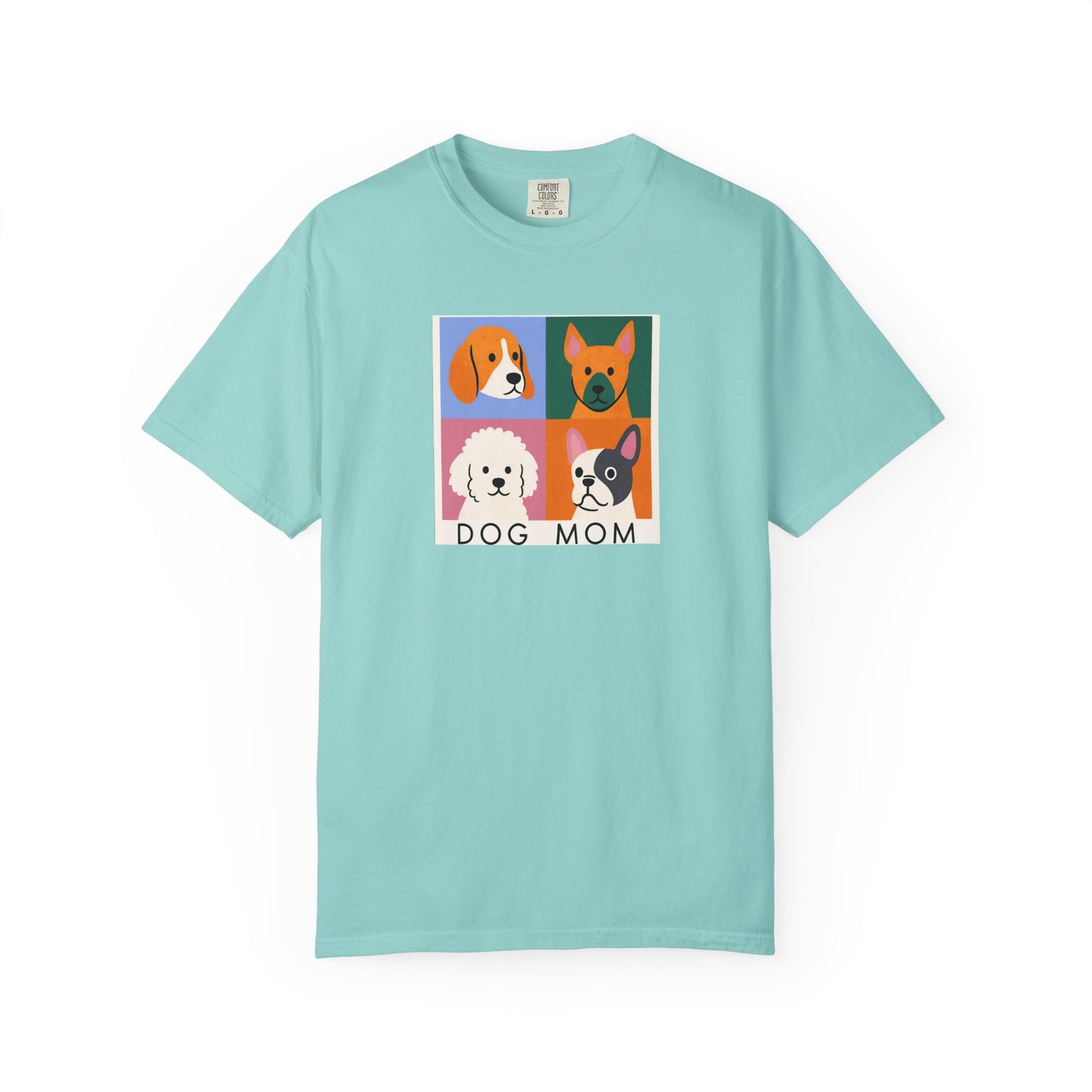 Dog Mom T-shirt - Unisex Garment-Dyed Tee for Dog Lovers
