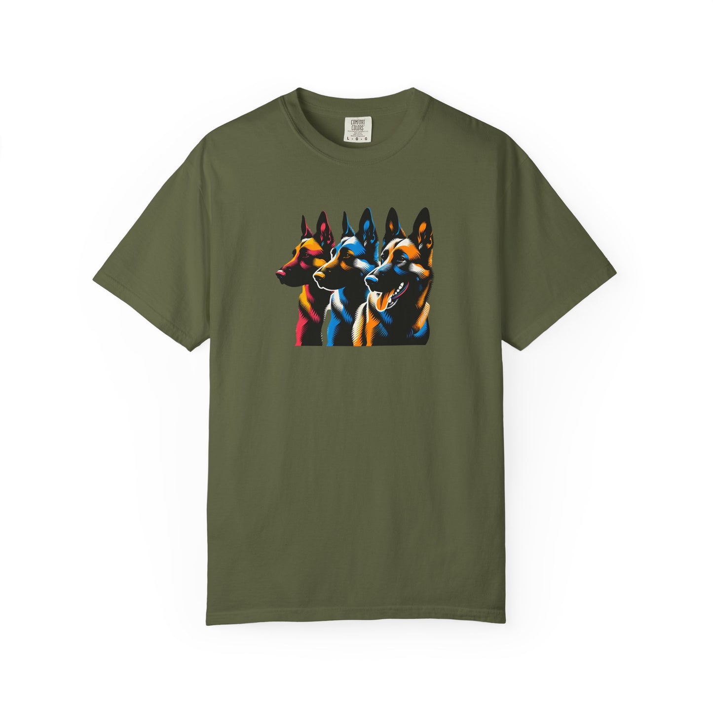 Colorful German Shepherd Unisex T-Shirt - Vibrant Dog Lover Tee