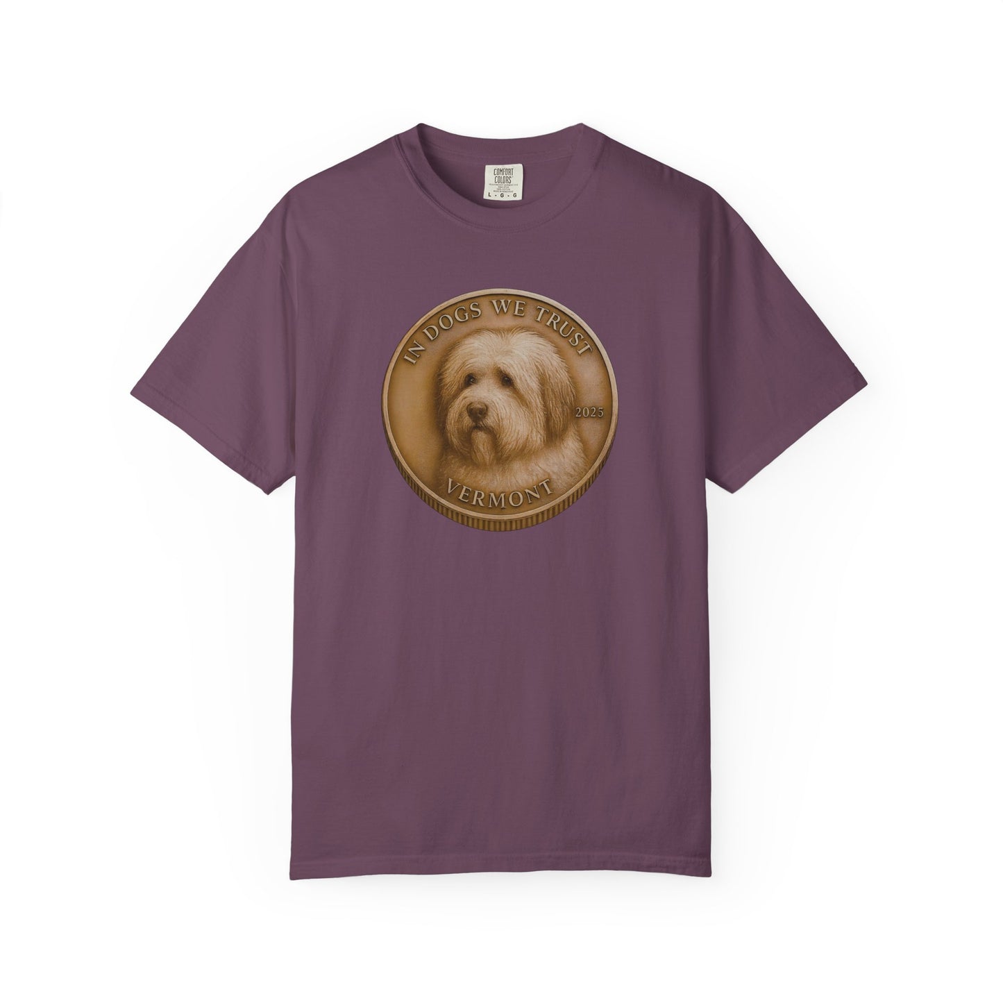 Vermont State Coin T-Shirt Collection - Proud Dog Breed Illustrations