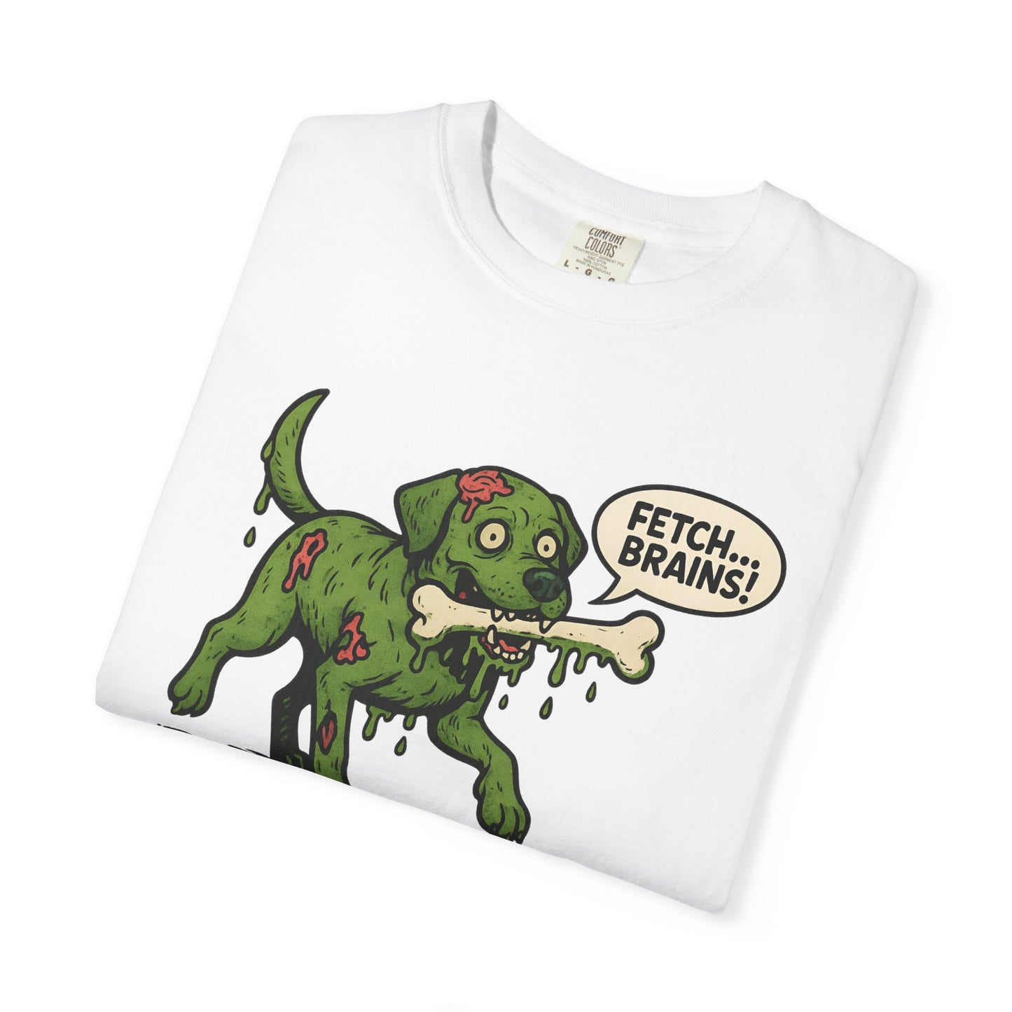 Zombie Dog Fetch T-Shirt, Funny Pet Lover Tee, Graphic Tee for Halloween, Unique Gift, Dog Owner Shirt